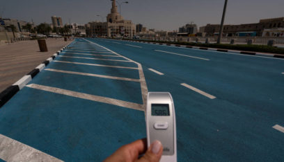 مكيفات لتخفيض درجة حرارة الشوارع في قطر!