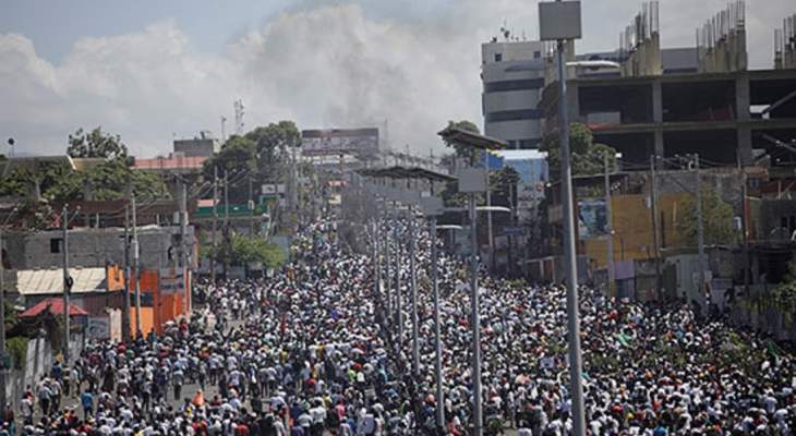 تظاهرة في هايتي للمطالبة باستقالة الرئيس جوفينيل مويس