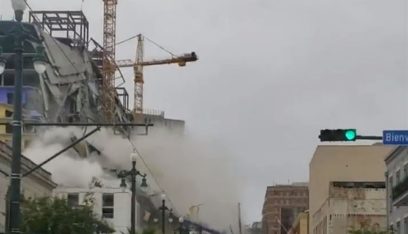 بالفيديو: انهيار فندق يتسبب بسقوط عشرات الضحايا
