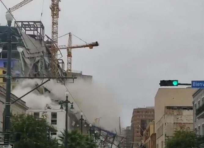 بالفيديو: انهيار فندق يتسبب بسقوط عشرات الضحايا