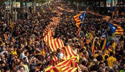 تظاهرة مضادة لمؤيدي الانفصال في برشلونة