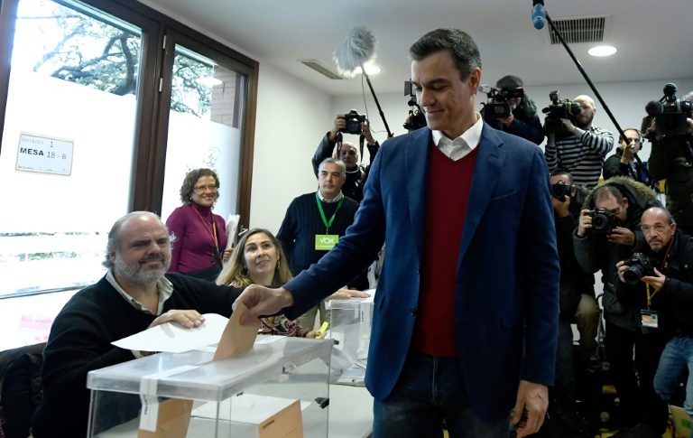 سانشيز يتصدر الانتخابات في إسبانيا واليمين المتطرف يحرز تقدماً