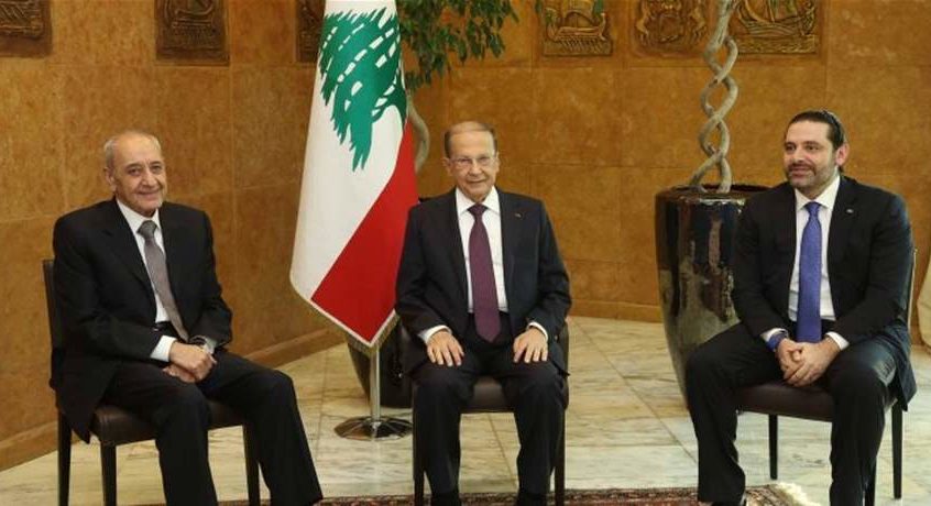 معلومات المدى: اللقاء بين الرئيس عون وبري والحريري اقتصر على السلام والكلام