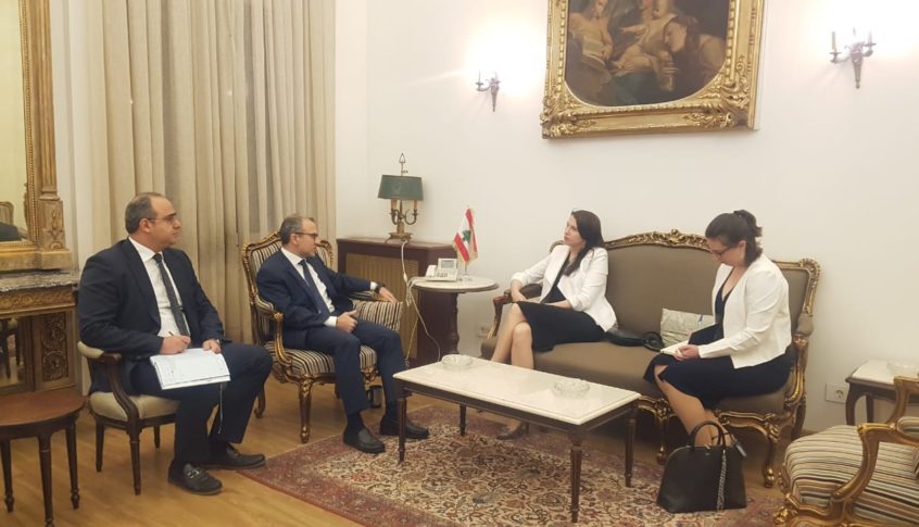 باسيل عرض وسفيرة استراليا الاوضاع اللبنانية وبالتحديد مسألة الازمة الحكومية