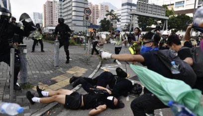 3 أشخاص في حالة حرجة بعد اشتباكات في هونغ كونغ