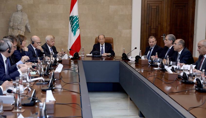 الرئيس عون اطلع سفراء مجموعة الدعم الدولية للبنان على موقفه من التطورات الراهنة