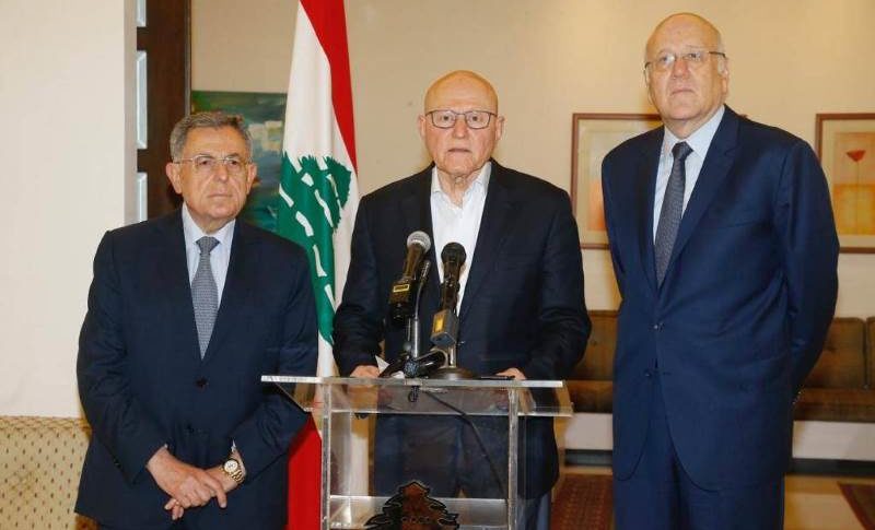 رؤساء الحكومة السابقون يستهجنون بيان رئاسة الجمهورية ويطالبون العمل الجدي لإنقاذ لبنان