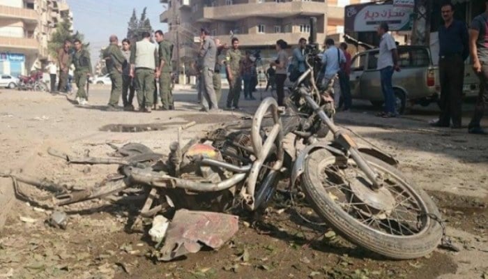 انفجار دراجة نارية مفخخة في مدينة الحسكة