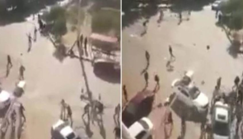 بالفيديو: مشاجرة عنيفة بالحجارة بين طلاب داخل جامعة في الأردن