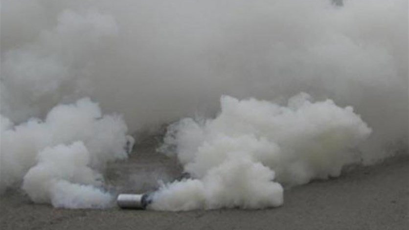 شابان ألقيا قنبلة مسيلة للدموع أمام سرايا طرابلس ولاذا بالفرار