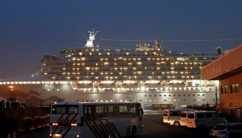 “الصحة الإسرائيلية” تؤكد إصابة 3 حالات على متن سفينة “دايموند برينسس”