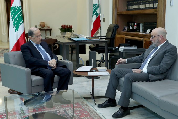 الرئيس عون أجرى والصراف جولة افق تناولت الاوضاع العامة في لبنان والمنطقة