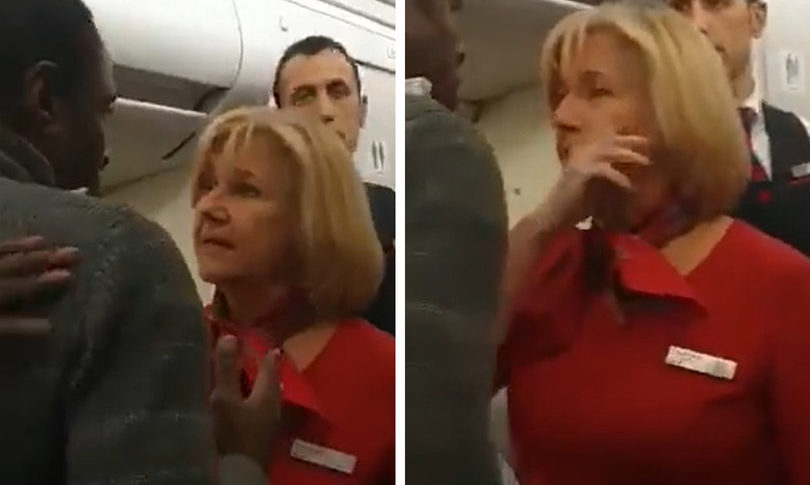 بالفيديو: مشاجرة عنيفة على متن طائرة تنتهي بصفع المضيفة!