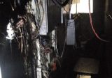حريق غرفة للتغذية بالطاقة الكهربائية في عمشيت