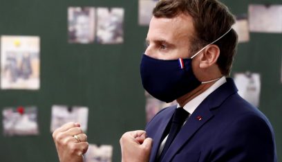 الرئيس الفرنسي لم يعد يعاني من أعراض كورونا