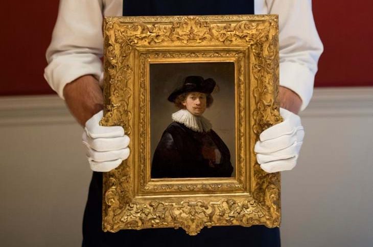 بيع لوحة رامبرانت “الذاتية” بـ18.7 مليون دولار