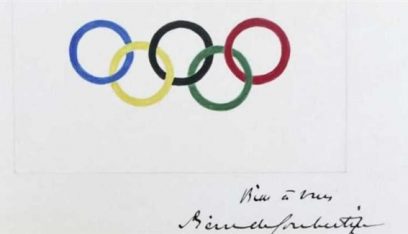 بيع رسم تمهيدي للعلم الأولمبي بـ185 ألف يورو