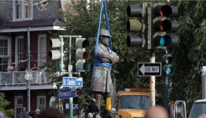 محتجون في بالتيمور يدمرون تمثال كولومبوس