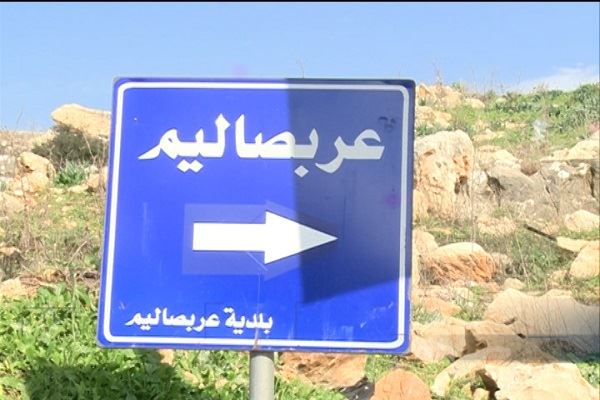 تدمير مبنى في عربصاليم بغارة فجراً