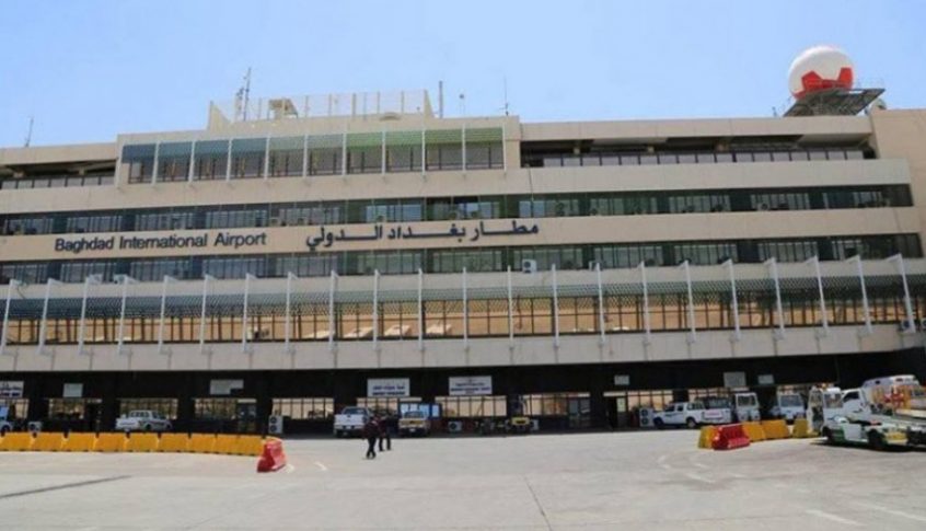 توقف حركة الملاحة في مطار بغداد الدولي