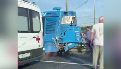 10 إصابات جراء تصادم بين حافلة ركاب وشاحنة في موسكو
