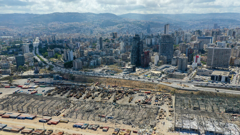 بالصورة: موقع الكارثة في بيروت من الفضاء