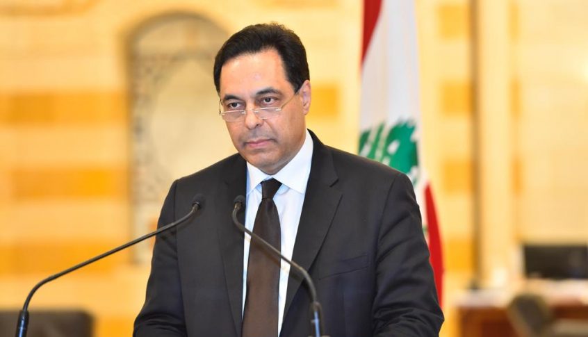دياب: أناشد الرئيس الفرنسي الاستمرار بالوقوف إلى جانب لبنان في هذه المرحلة الصعبة