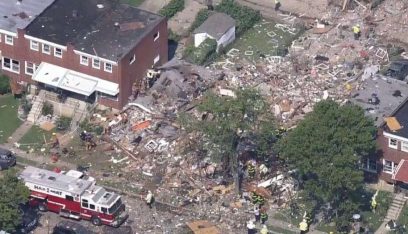 بالفيديو: انفجار قوي في حي بمدينة بالتيمور الأميركية يسوي المنازل أرضاً