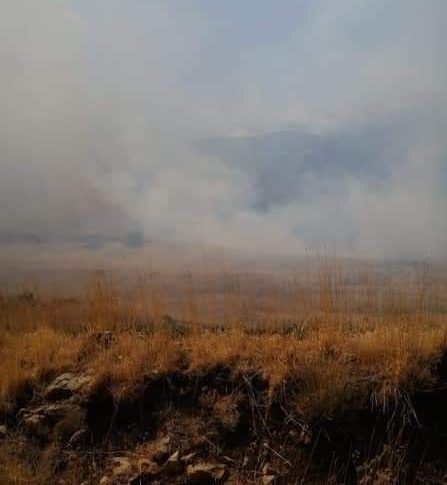 أهالي جرود الهرمل ناشدوا الجيش التدخل لاطفاء حريق في منطقة الحمى