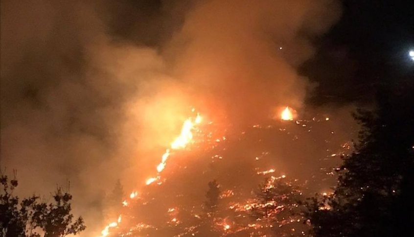 محاولات حثيثة لإهماد حريق كبير في داريا ـ الضنية