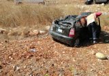 وفاة سوري وابنه بحادث سير على طريق عام ضهر الاحمر