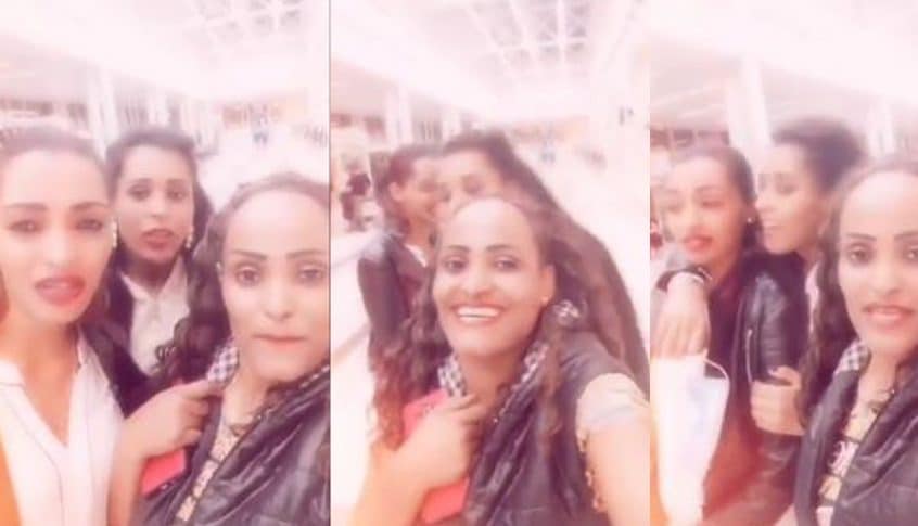 عاملات اثيوبيات من المطار: تعوا اشتغلوا خدام عنا! (فيديو)