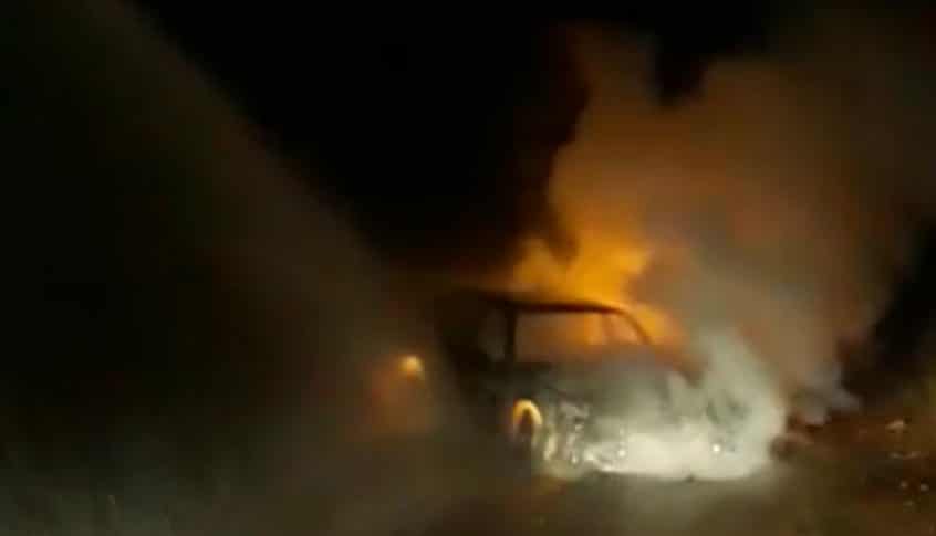 السيطرة على حريق أشجار في مشمش العكارية تسبب به اشتعال سيارة
