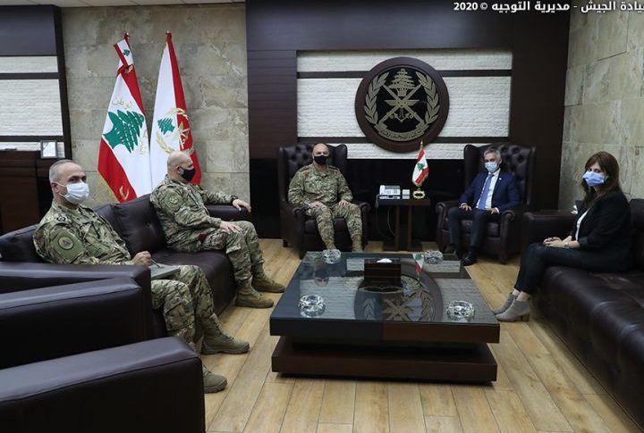 قائد الجيش استقبل رئيس بعثة الصليب الأحمر الدولي في لبنان