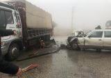 جريح في حادث سير على طريق الهرمل وانقلاب فان لنقل البضائع