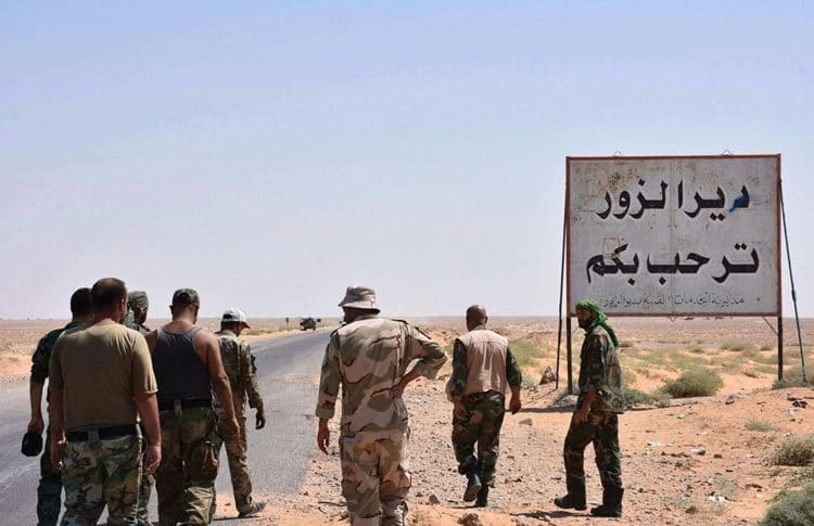 الجيش السوري يؤمن طريق دير الزور – تدمر أمام حركة المواطنين