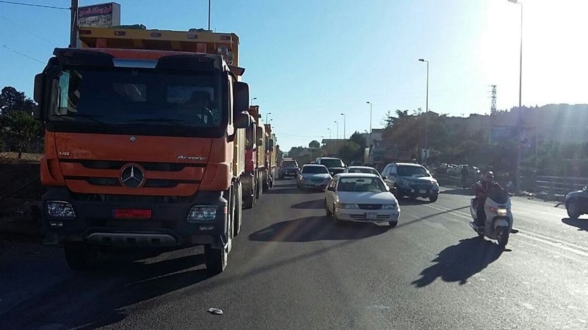 تصادم بين 4 مركبات على طريق ضهر الوحش باتجاه صوفر والاضرار مادية