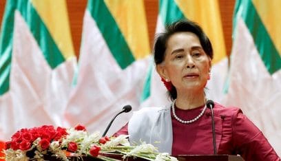 أونغ سان سو كي تدعو شعبها في ميانمار لرفض الانقلاب
