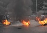 محتجون قطعوا السير عند دوار ابو علي باتجاه البداوي