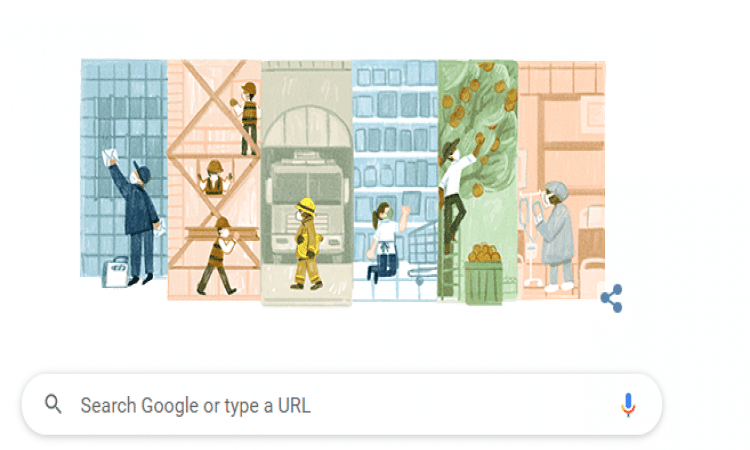 “غوغل” يحتفل بعيد العمال على طريقته