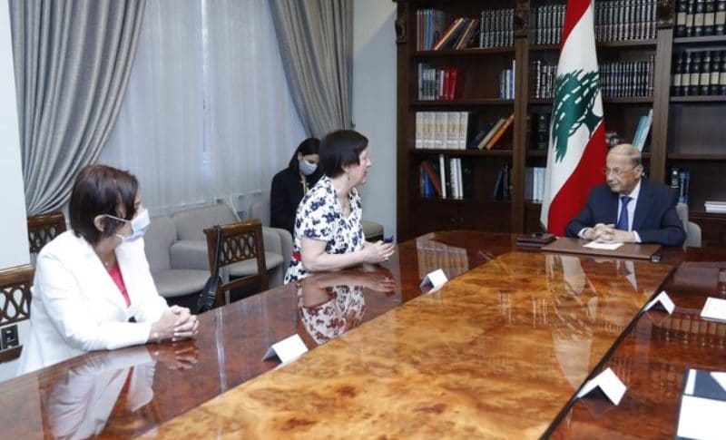 الرئيس عون التقى المنسقة الخاصة للأمم المتحدة الجديدة في لبنان