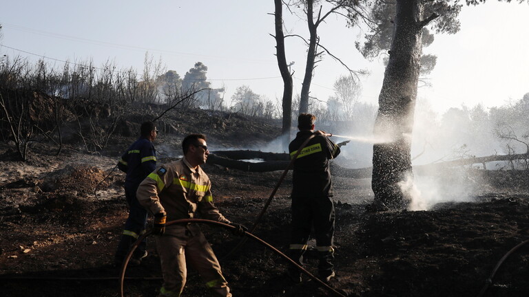 فرق إطفاء من اسبانيا وبريطانيا في اليونان للمساعدة في اهماد الحرائق