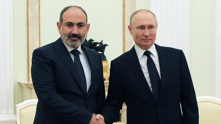 بوتين يهنئ باشينيان بإعادة تنصيبه رئيسًا لحكومة أرمينيا