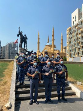 مسيرة راجلة لقوى الأمن الداخلي تكريماً لشهداء إنفجار مرفأ بيروت
