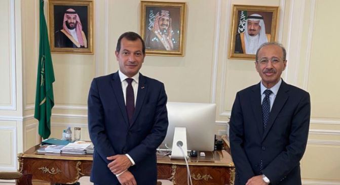 سفير لبنان في فرنسا زار نظيره السعودي