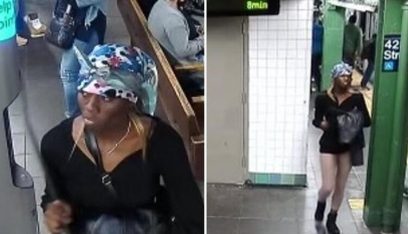 بالفيديو: اميركية تدفع أخرى أمام القطار في نيويورك!