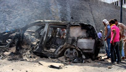 استهداف موكب محافظ عدن بانفجار سيارة مفخخة