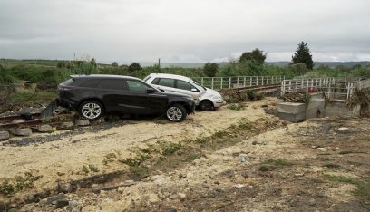 مقتل شخص بانهيارات أرضية جراء إعصار جنوب إيطاليا