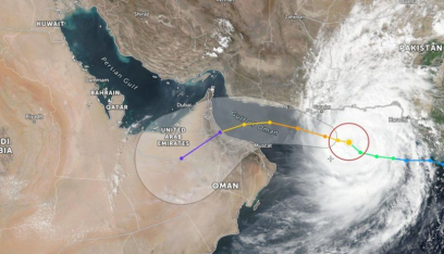 هيئة الطيران المدني العُماني: مركز إعصار شاهين يبعد 80 كلم عن مسقط