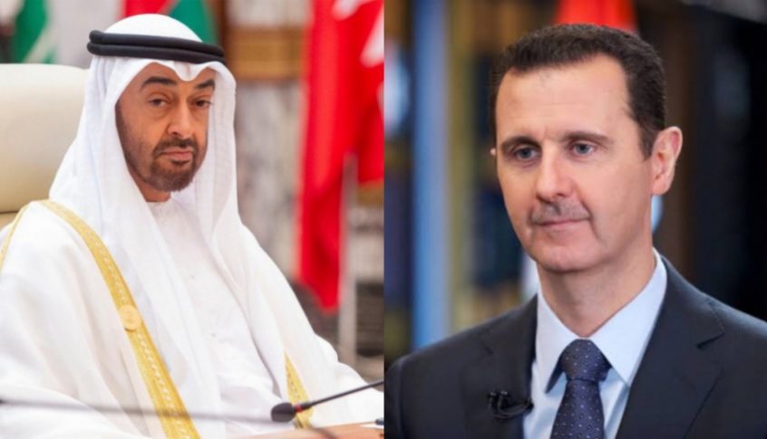 الأسد بحث الأوضاع في سوريا والشرق الأوسط مع ولي عهد أبوظبي